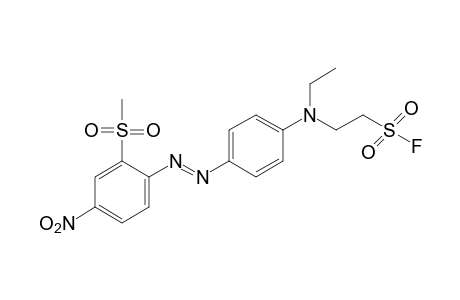 2-{N-ETHYL-p-{[2-(METHYLSULFONYL)-4-NITROPHENYL]AZO}ANILINO}ETHANESULFONYL FLUORIDE