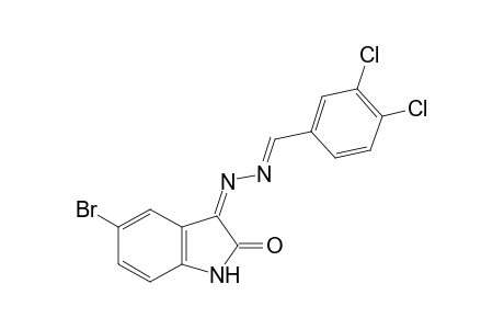 5-bromoindole-2,3-dione,3-azine with 3,4-dichlorobenzaldehyde