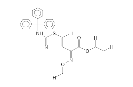 (E)-2-(2-TRITYLAMINO-1,3-THIAZOL-4-YL)-2-METHOXYIMINOACETIC ACID,ETHYL ESTER