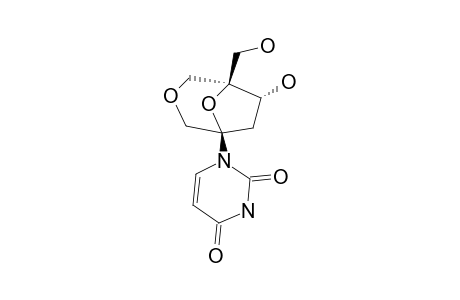 (1S,5S,6S)-6-HYDROXY-5-HYDROXYMETHYL-1-(URACIL-1-YL)-3,8-DIOXABICYCLO-[3.2.1]-OCTANE