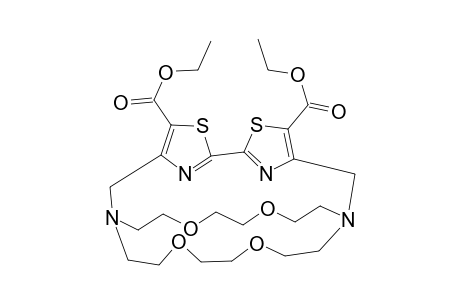 DIETHYL-4,4'-[N,N':N,N'-BIS-(3,6-DIOXAOCTAMETHYLENE)-BIS-(AMINOMETHYL)]-2,2'-BITHIAZOLE-5,5'-DICARBOXYLATE;DIETHYL-4,4'-[(1,4,10,13-TETRAOXA-7,16-DIAZACYCLOOCT