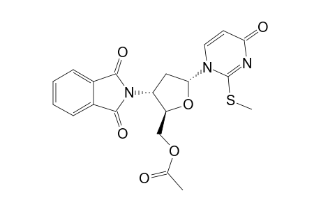 1-(5-O-ACETYL-2,3-DIDEOXY-3-PHTHALIMIDO-ALPHA-D-ERYTHRO-PENTOFURANOSYL)-2-METHYLTHIOPYRIMIDIN-4(1H)-ONE