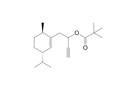 2,2-Dimethyl-propionic acid 1-((3S,6R)-3-isopropyl-6-methyl-cyclohex-1-enylmethyl)-prop-2-ynyl ester