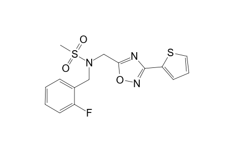 Methanesulfonamide, N-[(2-fluorophenyl)methyl]-N-[[3-(2-thienyl)-1,2,4-oxadiazol-5-yl]methyl]-