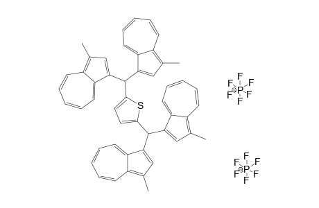 2,5-THIOPHENEDIYLBIS-[BIS-METHYL-(3-METHYL-1-AZULENYL)-METHYLIUM]-BIS-(HEXAFLUOROPHOSPHATE)