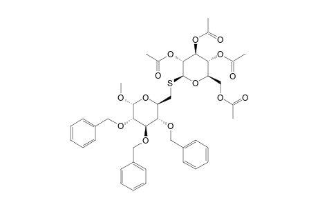 METHYL-2,3,4-TRI-O-BENZYL-6-(S)-(2',3',4',6'-TETRA-O-ACETYL-BETA-D-GLUCOPYRANOSYL-6-THIO-ALPHA-D-GLUCOPYRANOSIDE