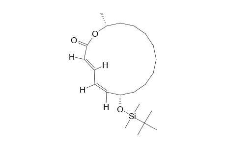 (2E,4Z,6S,15R)-6-[(TERT.-BUTYL)-DIMETHYLSILYLOXY]-HEXADECA-2,4-DIEN-15-OLIDE