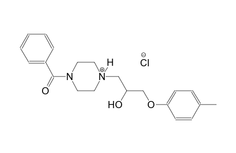 piperazinium, 1-benzoyl-4-[2-hydroxy-3-(4-methylphenoxy)propyl]-, chloride