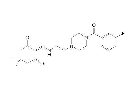 2-[((2-[4-(3-Fluorobenzoyl)-1-piperazinyl]ethyl)amino)methylene]-5,5-dimethyl-1,3-cyclohexanedione