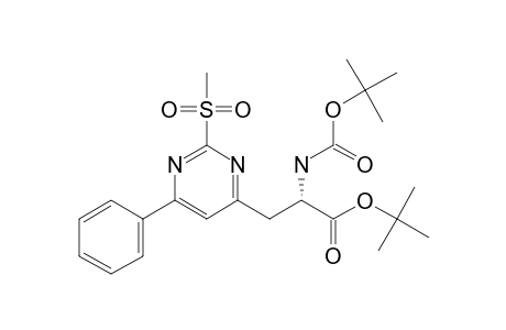 (S)-ALPHA-TERT.-BUTOXYCARBONYLAMINO-BETA-(2-METHYLSULFONYL-6-PHENYLPYRIMIDIN-4-YL)-PROPANOIC-ACID-ALPHA-TERT.-BUTYLESTER