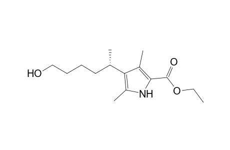 (+)-(S)-5-(2,4-Dimethyl-5-(ethoxycarbonyl)-1H-pyrrol-3-yl)hexanol