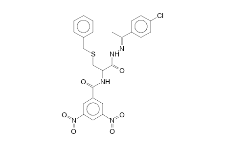 S-Benzyl-N-(3,5-dinitrobenzoyl)cysteine N'-[1-(4-chlorophenyl)ethylidene]hydrazide