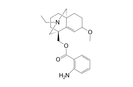 (1'R*,7'S*)-(9-Ethyl-4-methoxy-9-azabicyclo[5.3.3.0(1,6)]tridec-5-en-7-yl)methyl 2-aminobenzoate