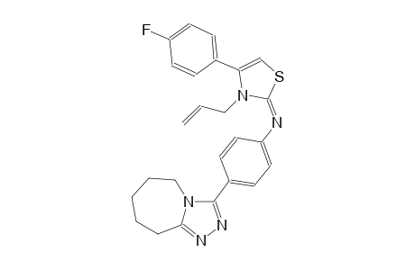 N-(3-allyl-4-(4-fluorophenyl)-1,3-thiazol-2(3H)-ylidene)-4-(6,7,8,9-tetrahydro-5H-[1,2,4]triazolo[4,3-a]azepin-3-yl)aniline