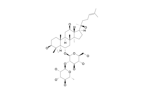 GINSENOSIDE-RG2;6-O-[ALPHA-L-RHAMNOPYRANOSYL-(1->2)-BETA-D-GLUCOPYRANOSYL]-(20S)-PROTOPANAXATRIOL;G-RG2