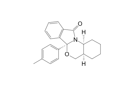 (4aR,6aS,12aS)-6a-p-Tolyl-1,3,4,4a,5,12a-hexahydro-2H,6aH-benzo[4,5][1,3]oxazino[2,3-a]isoindol-11-one