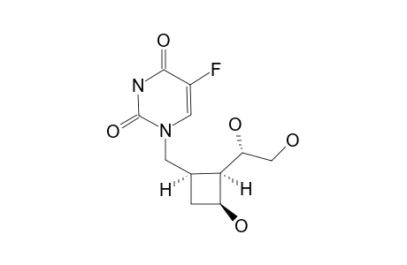 1-[[(1R,2S,3S)-2-[(1S)-1,2-DIHYDROXYETHYL]-3-HYDROXYCYCLOBUTYL]-METHYL]-5-FLUORO-THYMINE