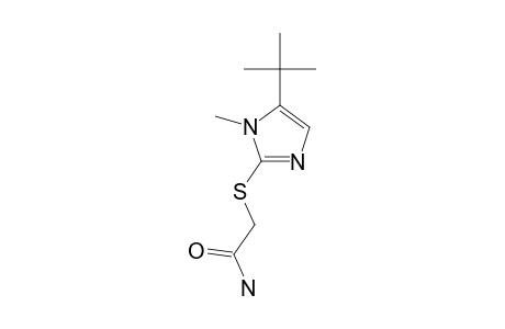 2-[(5-TERT.-BUTYL-1-METHYL-1H-IMIDAZOL-2-YL)-THIO]-ACETAMIDE