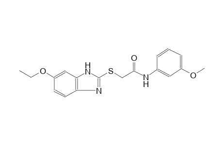 2-[(6-ethoxy-1H-benzimidazol-2-yl)sulfanyl]-N-(3-methoxyphenyl)acetamide