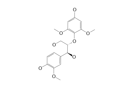 (+)-(7-S,8-S)-1',4-DIHYDROXY-3,3',5'-TRIMETHOXY-7',8',9'-TRINOR-8,4'-OXYNEOLIGNA-7,9-DIOL