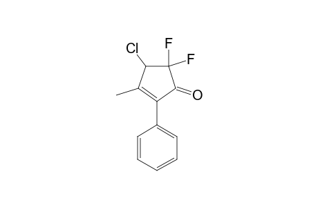 4-CHLORO-5,5-DIFLUORO-3-METHYL-2-PHENYL-2-CYCLOPENTEN-1-ONE