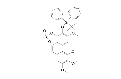 (Z)-(3,4,5-TRIMETHOXY)-(2'-(METHYLSULFONYLOXY)-3'-[(TERT.-BUTYLDIPHENYLSILYL)-OXY])-STILBENE