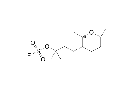 2,2,6-TRIMETHYL-5-(3-FLUOROSULPHONATO-3-METHYLBUTYL)TETRAHYDROPYRANIUMCATION