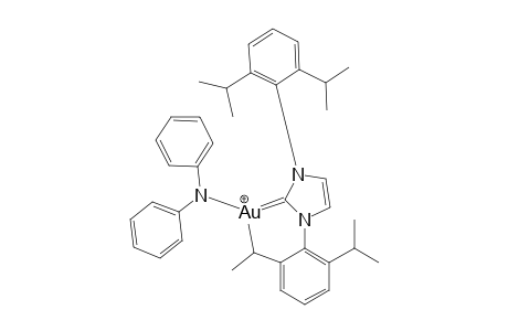 [1,3-BIS-(2,6-DIISOPROPYLPHENYL)-IMIDAZOL-2-YLIDENE]-(DIPHENYLAMINO)-GOLD-COMPLEX