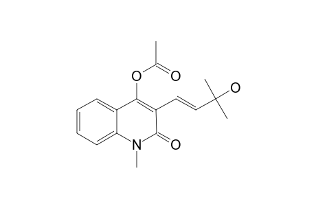 (E)-4-ACETOXY-1-METHYL-3-(3'-METHYL-3'-HYDROXYBUT-1'-YL)-1,2-DIHYDRO-QUINOLIN-2-ONE