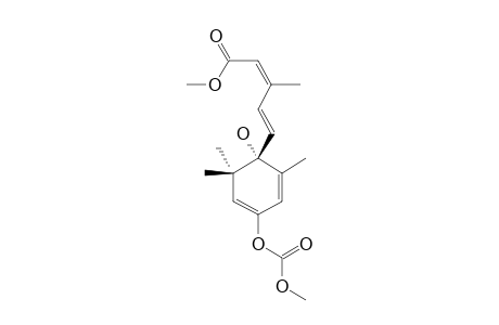 METHYL-(2Z,4E)-5-(1'-HYDROXY-4'-METHOXYCARBONYLOXY-2',6',6'-TRIMETHYLCYCLOHEXA-2',4'-DIENYL)-3-METHYLPENTA-2,4-DIENOATE