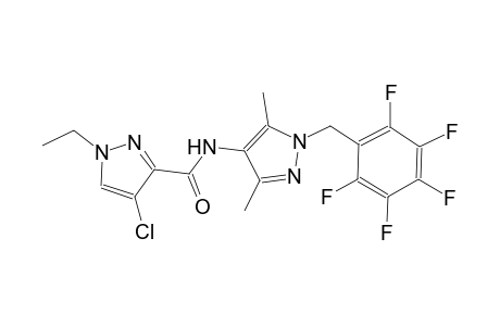 4-chloro-N-[3,5-dimethyl-1-(2,3,4,5,6-pentafluorobenzyl)-1H-pyrazol-4-yl]-1-ethyl-1H-pyrazole-3-carboxamide