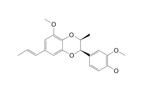 (7S,8R)-4-HYDROXY-3,5'-DIMETHOXY-DELTA:1,3,5,1',3',5',7'-7.O.3',8.O.4'-NEOLIGNAN