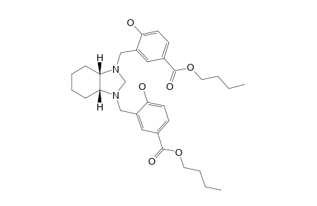 1,1'-DIHYDROXY-2,2'-[[(3AR,7AS)-2,3,3A,4,5,6,7,7A-OCTAHYDRO-1H-1,3-BENZIMIDAZOLE-1,3-DIYL]-BIS-(METHYLENE)]-4,4'-DIBENZOIC-ACID-BUTYLESTER