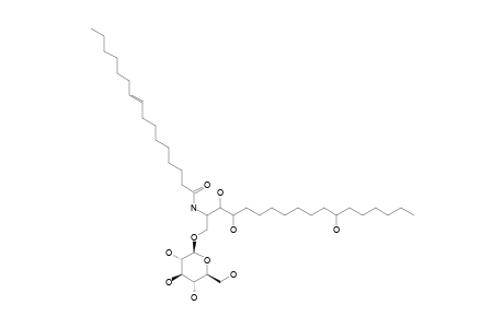 BONAROSIDE;1,3,4,12-TETRAHYDROXY-2-(9-HEXADECENOYLAMINO)-OCTADECANE-1-O-GLUCOPYRANOSIDE