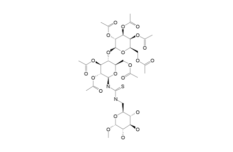 METHYL-6-DEOXY-6-(2,3,6,2',3',4',6'-HEPTA-O-ACETYL-BETA-LACTOSYLTHIOUREIDO)-ALPHA-D-GLUCOPYRANOSIDE