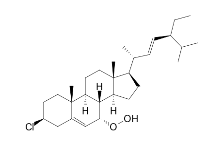 (3S,7S,8S,9S,10R,13R,14S,17R)-3-chloranyl-7-(dioxidanyl)-17-[(E,2R,5S)-5-ethyl-6-methyl-hept-3-en-2-yl]-10,13-dimethyl-2,3,4,7,8,9,11,12,14,15,16,17-dodecahydro-1H-cyclopenta[a]phenanthrene