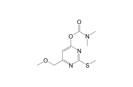 6-(methoxymethyl)-2-(methylthio)-4-pyrimidinol, dimethylcarbamat(ester)