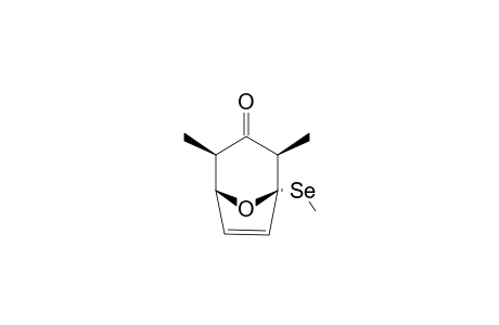 2,4-DIMETHYL-1-METHYLSELENYL-8-OXABICYCLO-[3.2.1]-OCT-6-EN-3-ONE