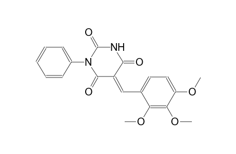 2,4,6(1H,3H,5H)-pyrimidinetrione, 1-phenyl-5-[(2,3,4-trimethoxyphenyl)methylene]-, (5E)-