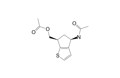 (+/-)-CIS-[4-ACETYLAMINO-5,6-DIHYDRO-4H-CYCLOPENTA-[B]-THIEN-6-YL]-METHYL-ACETATE