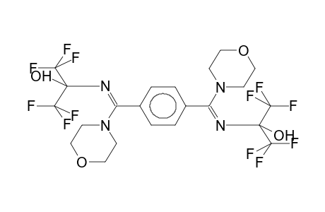 BIS(N2-HYDROXYHEXAFLUOROISOPROPYL-N1-MORPHOLINO)TEREPHTHALAMIDINE(SYN/ANTI MIXTURE)