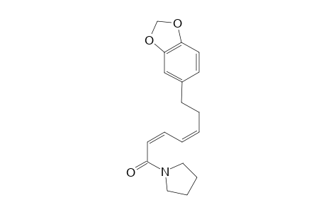 N-[7-(3',4'-METHYLENEDIOXYPHENYL)-2Z,4Z-HEPTADIENOYL]-PYRROLIDINE