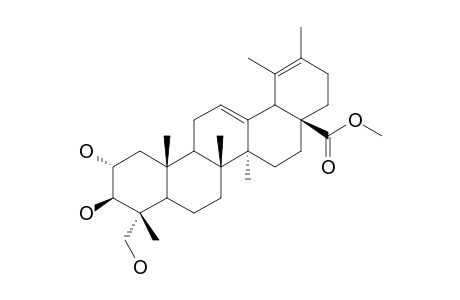 METHYL-ISOPINFAENOATE;2-ALPHA,3-BETA,23-TRIHYDROXY-URSA-12,19-DIEN-28-O-METHYLESTER