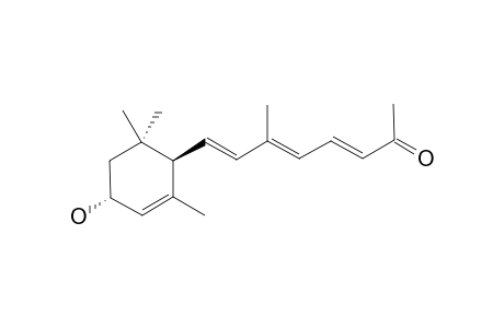 1'-S*,4'-R*-8-(4'-HYDROXY-2',6',6'-TRIMETHYLCYCLOHEX-2-ENYL)-6-METHYLOCT-3-E,5-E,7-E-TRIEN-2-ONE