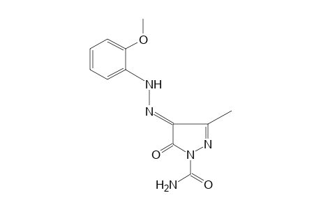 4-[(o-METHOXYPHENYL)HYDRAZONO]-3-METHYL-5-OXO-2-PYRAZOLINE-1-CARBOXAMIDE