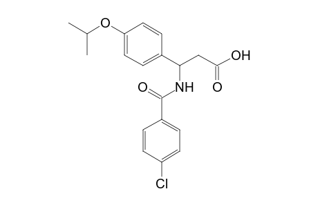 3-[(4-chlorobenzoyl)amino]-3-(4-isopropoxyphenyl)propanoic acid