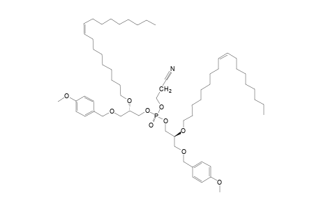 2-CYANOETHYL-BIS-(1-O-METHOXYBENZYL-(2S)-O-SERACHYL-SN-GLYCER-1-YL)-PHOSPHATE