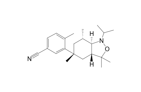 rac-3-((3aR,5R,7S,7aR)-1-isopropyl-3,3,5,7-tetramethyloctahydrobenzo[c]isoxazol-5-yl)-4-methylbenzonitrile