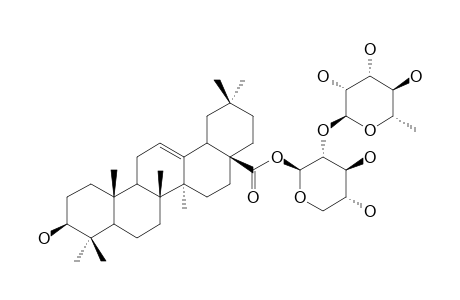 28-O-[RHAMNOPYRANOSYL-(1->2)-XYLOPYRANOSYL]-OLEANOLIC-ACID-ESTER