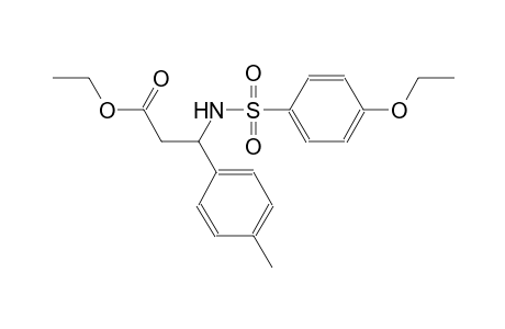 3-(4-Ethoxy-benzenesulfonylamino)-3-p-tolyl-propionic acid ethyl ester